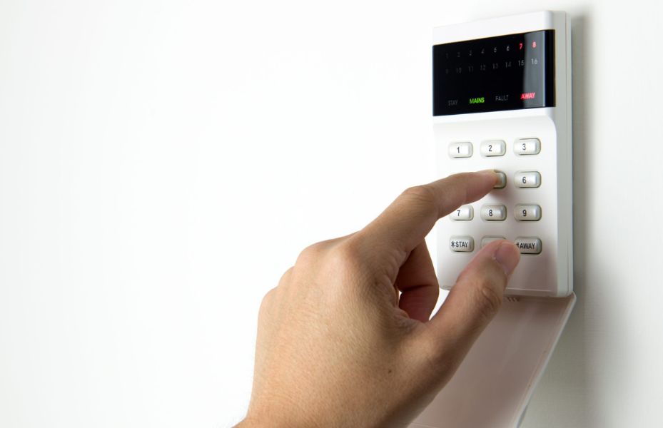 Security Alarms & Cameras keypad
