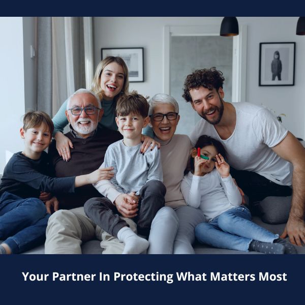 Happy family with new security system installation